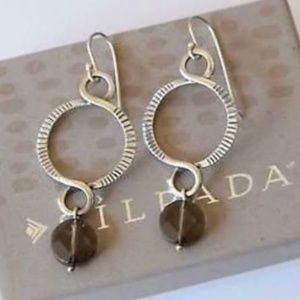 Silpada Earrings Silpada faceted smoky quartz beads